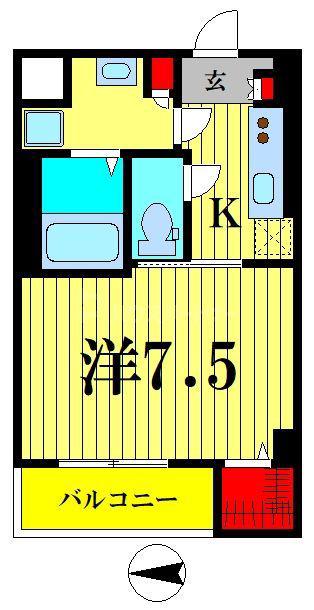 SK VIVRE(1K/4階)の間取り写真