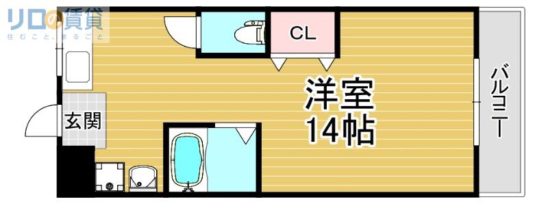 第1東昌ハイツ(2DK/3階)の間取り写真