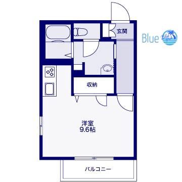 エクラージュ(ワンルーム/3階)の間取り写真