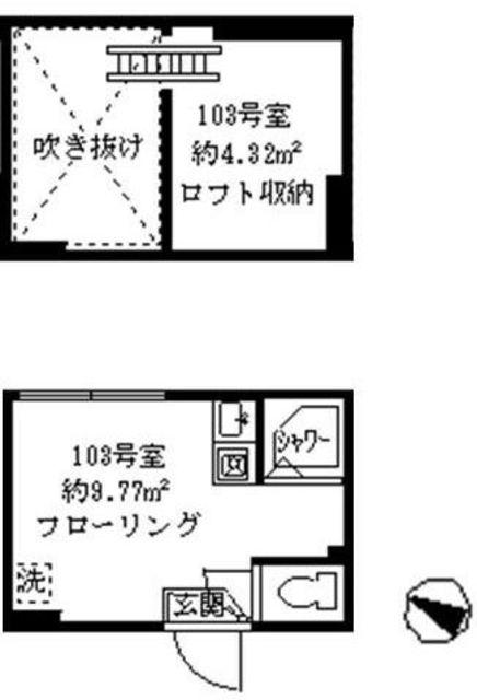 ソフィアポップ(ワンルーム/1階)の間取り写真