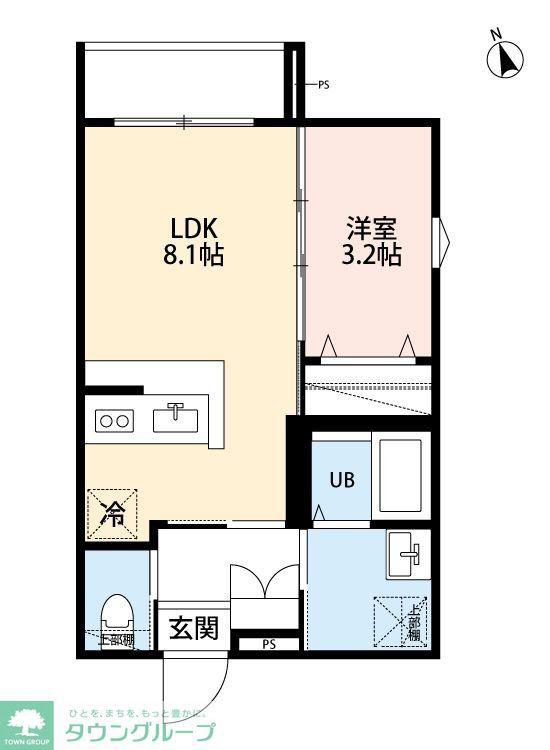 ROBOT HOME 柴又(1LDK/1階)の間取り写真