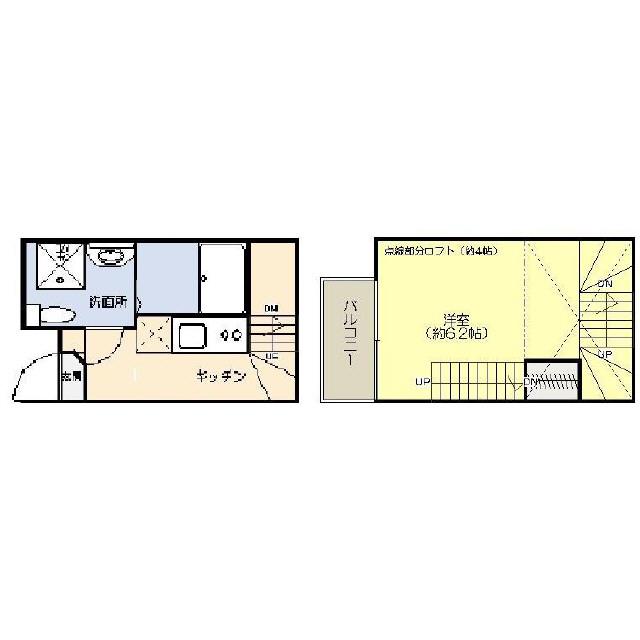 コンフォート110(ワンルーム/1階)の間取り写真