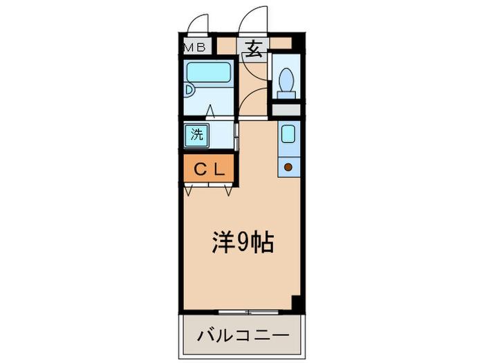 EXCELLENT21(ワンルーム/1階)の間取り写真