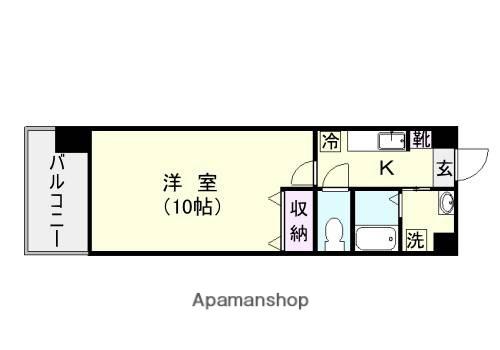 グランセーヌ二軒茶屋(1K/5階)の間取り写真