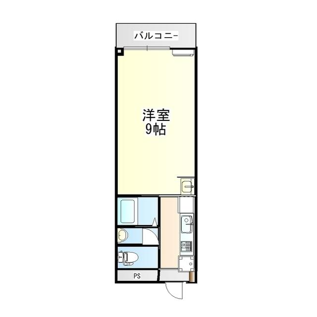 ハイライフ加賀(1K/3階)の間取り写真