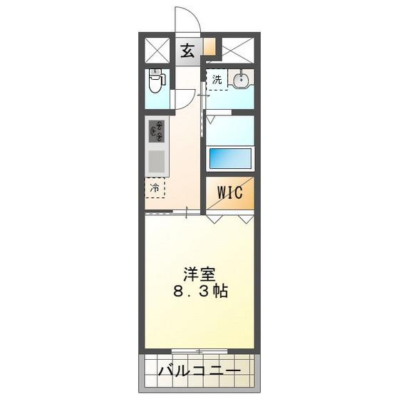 レジデンス利平治(1K/5階)の間取り写真