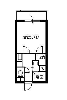 M.ULTRA(1K/4階)の間取り写真
