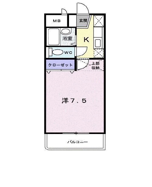GRACEONE(1K/4階)の間取り写真