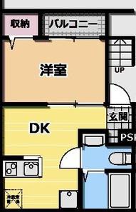 志村SOLAN LINK(1DK/1階)の間取り写真