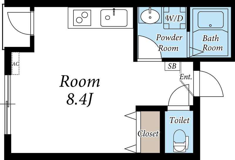 ヒルトップスクエア(ワンルーム/3階)の間取り写真