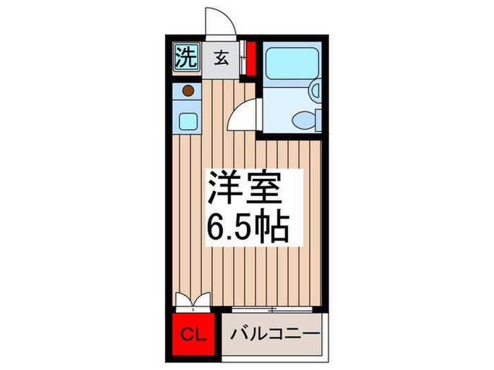 メゾンクレソンII(ワンルーム/3階)の間取り写真