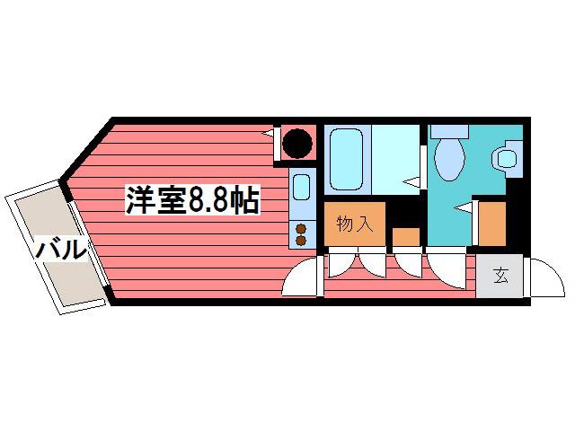 ルナ 5.9 (ワンルーム/4階)の間取り写真