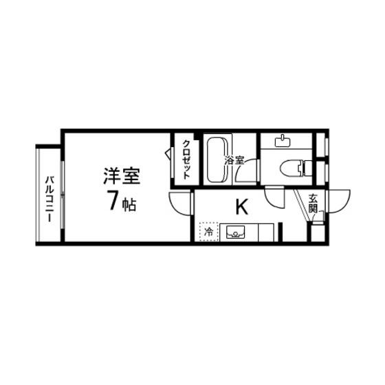 GRANDEシエナ本町(1K/10階)の間取り写真