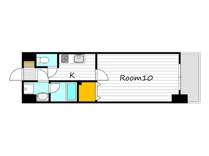THE MODERN岡山駅前(1K/7階)の間取り写真