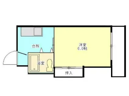 メゾンエクレール(1K/4階)の間取り写真