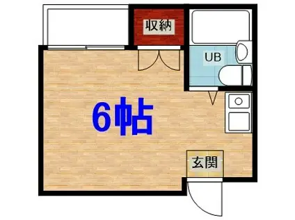 ラパンジール関目(ワンルーム/4階)の間取り写真