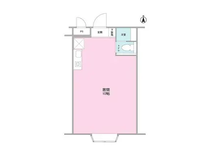 静鉄音羽ビル(ワンルーム/3階)の間取り写真