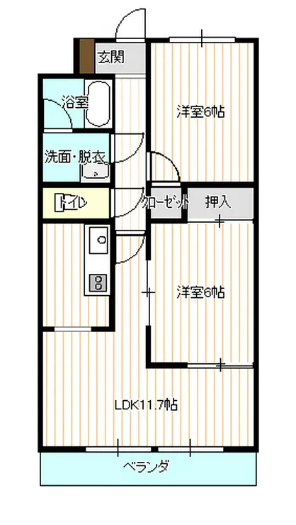 アモ末広 4階階 間取り