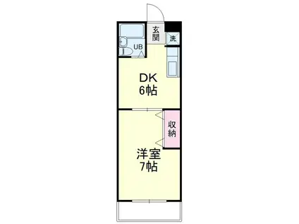 サンシャルム佐藤町(1DK/4階)の間取り写真