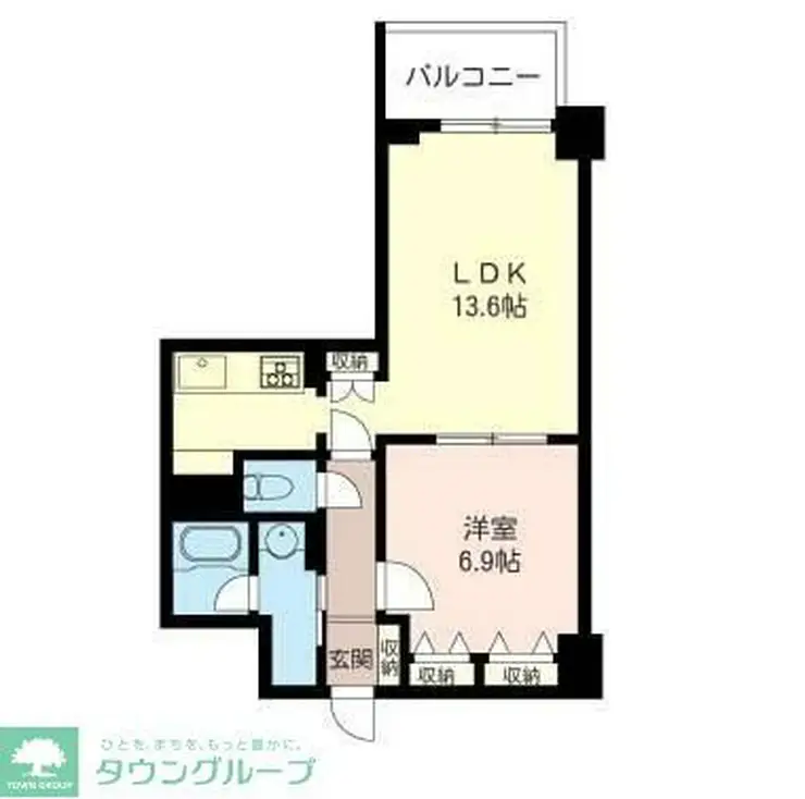 イリップス船堀 9階階 間取り
