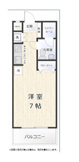 サンバレー原宿(ワンルーム/3階)の間取り写真