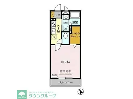 Iヴィレッジ堀崎(1K/3階)の間取り写真