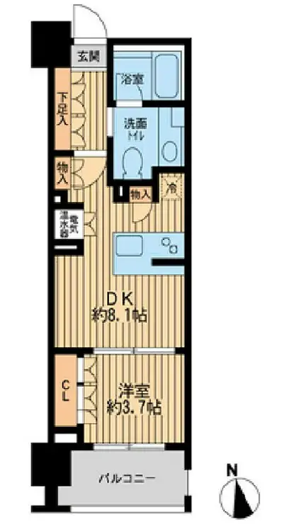 ニューシティアパートメンツ芝公園 5階階 間取り