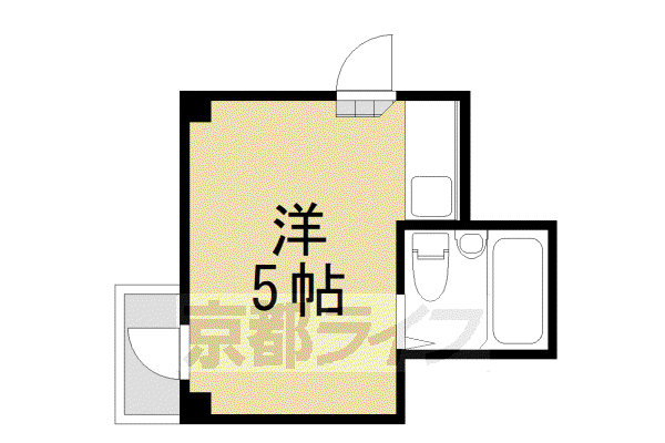 コーポ東代(ワンルーム/3階)の間取り写真