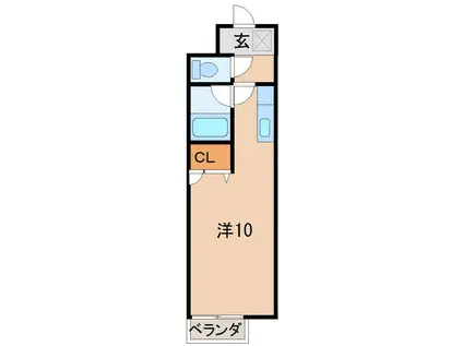 リオグランデ(ワンルーム/1階)の間取り写真