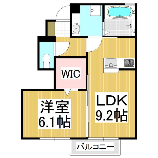 D-ROOM京香(1LDK/1階)の間取り写真