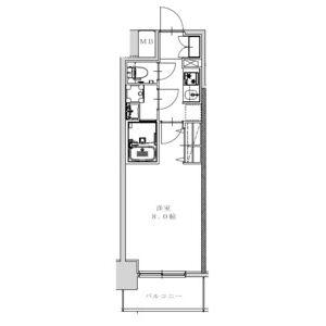 S-RESIDENCE金山ALTANO(1K/1階)の間取り写真
