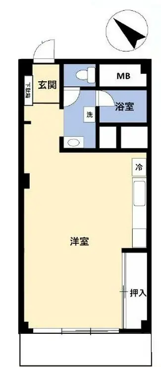 ファミール築地 3階階 間取り
