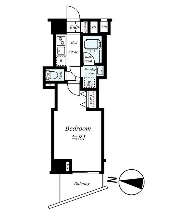 コンシェリア新宿御苑 12階階 間取り