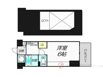 エステムコート新大阪IIIステーションプラザ(1K/5階)の間取り写真