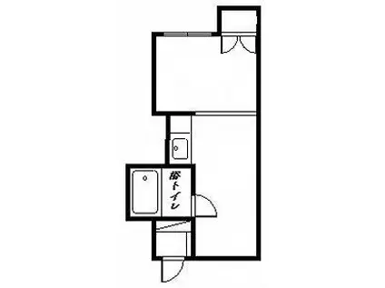 マーブルコート(1DK/1階)の間取り写真