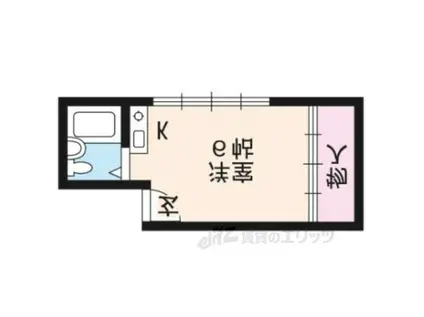 TANIGAWAROOM(ワンルーム/2階)の間取り写真