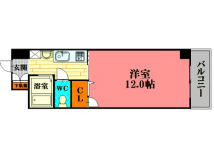 セイミツビル(1K/7階)の間取り写真