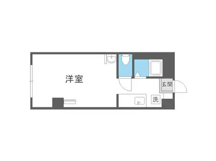 CASTLE17(1K/6階)の間取り写真