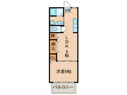 メゾン・リシェ(1LDK/2階)の間取り写真