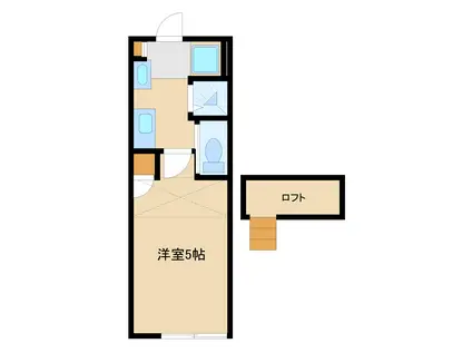 K-BONHEUR(1K/1階)の間取り写真