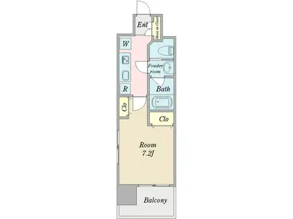 ココリグランデ(1K/3階)の間取り写真