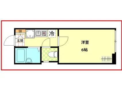 カーサ アリビオ(1K/2階)の間取り写真