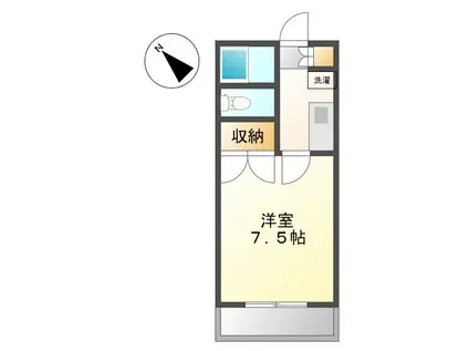 グレイス(1K/2階)の間取り写真