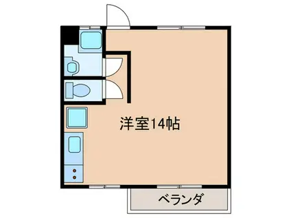 THE SQUARE(ワンルーム/2階)の間取り写真