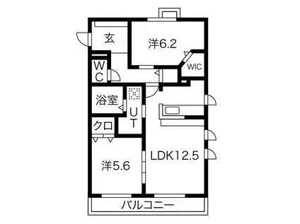 ピーノコンプリオ(2LDK/1階)の間取り写真