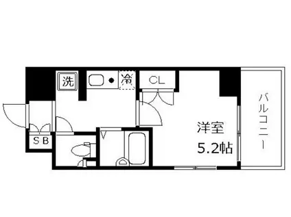 ソアブール高田馬場(1K/10階)の間取り写真