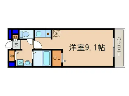 セイバリー東矢倉(ワンルーム/2階)の間取り写真