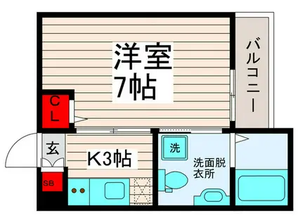 ARCOBALENO(1K/1階)の間取り写真