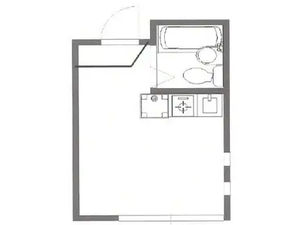 ライフピアモジュール(ワンルーム/2階)の間取り写真