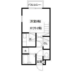 レジデンス花壇センチュリー(1K/2階)の間取り写真